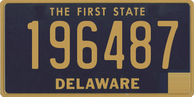DE license plate 196487