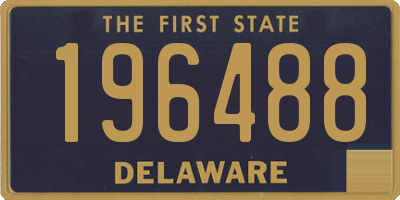DE license plate 196488