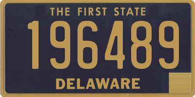 DE license plate 196489
