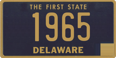 DE license plate 1965