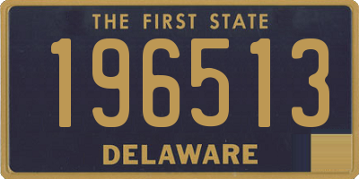 DE license plate 196513