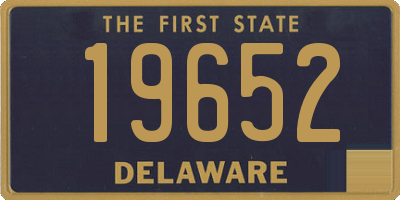 DE license plate 19652