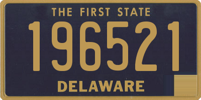 DE license plate 196521