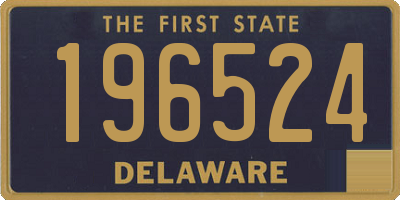 DE license plate 196524