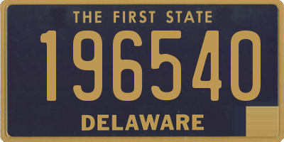 DE license plate 196540