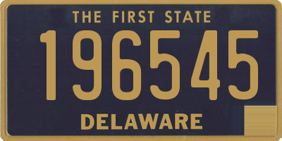 DE license plate 196545