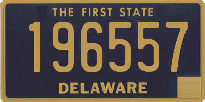 DE license plate 196557
