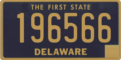 DE license plate 196566