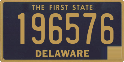 DE license plate 196576