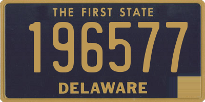DE license plate 196577