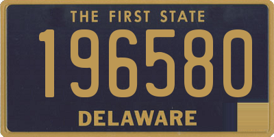 DE license plate 196580