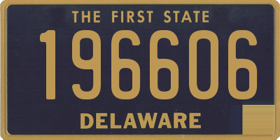 DE license plate 196606