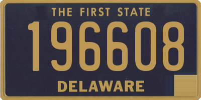 DE license plate 196608