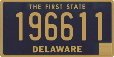 DE license plate 196611