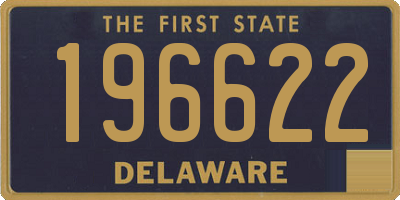 DE license plate 196622