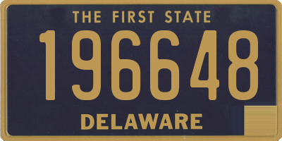 DE license plate 196648
