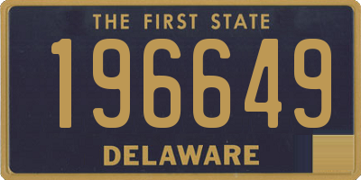 DE license plate 196649