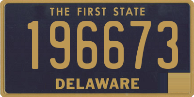DE license plate 196673