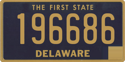 DE license plate 196686
