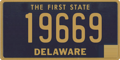 DE license plate 19669