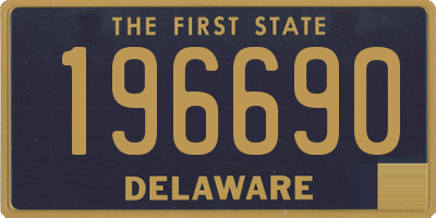 DE license plate 196690