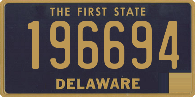 DE license plate 196694