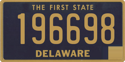 DE license plate 196698