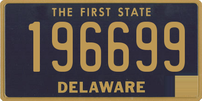 DE license plate 196699