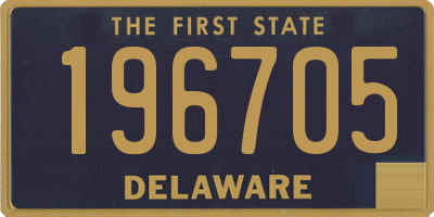 DE license plate 196705