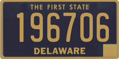DE license plate 196706