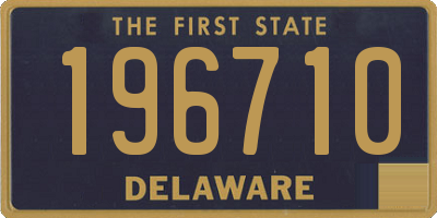 DE license plate 196710