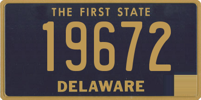 DE license plate 19672