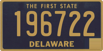 DE license plate 196722
