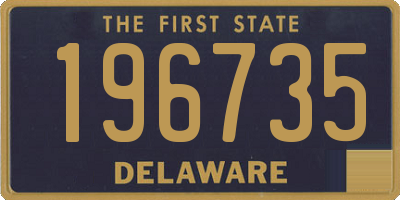DE license plate 196735