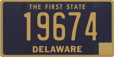 DE license plate 19674