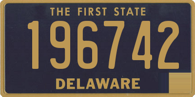 DE license plate 196742