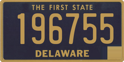 DE license plate 196755
