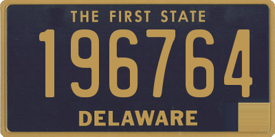 DE license plate 196764