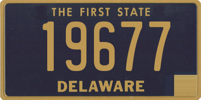 DE license plate 19677