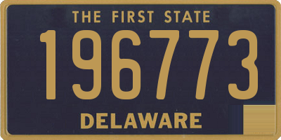 DE license plate 196773