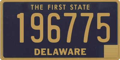 DE license plate 196775