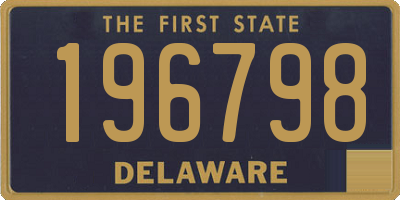 DE license plate 196798