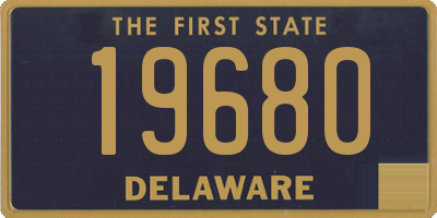 DE license plate 19680