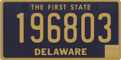 DE license plate 196803
