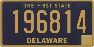 DE license plate 196814