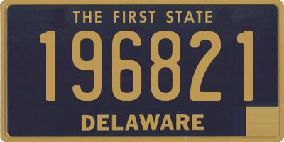 DE license plate 196821