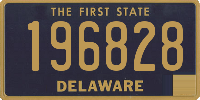 DE license plate 196828