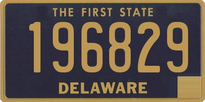 DE license plate 196829
