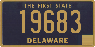 DE license plate 19683