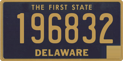 DE license plate 196832